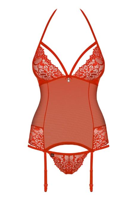 Жіноча білизна Корсет Obsessive 838-COR CORSET Червоний