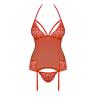 Жіноча білизна Корсет Obsessive 838-COR CORSET Червоний колір
