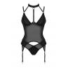 Жіноча білизна Корсет Obsessive BRASICA CORSET & panties Чорний колір