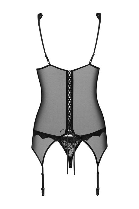 Жіноча білизна Корсет Obsessive EMPERITA CORSET Чорний