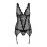 Жіноча білизна Корсет Obsessive EMPERITA CORSET Чорний