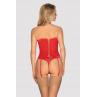 Жіноча білизна Корсет Obsessive FLAMERIA CORSET & thong Червоний