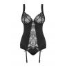 Жіноча білизна Корсет Obsessive HEARTINA CORSET Чорний