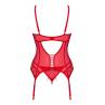 Жіноча білизна Корсет Obsessive INGRIDIA CORSET & thong Червоний