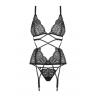 Жіноча білизна Корсет Obsessive MIXTY CORSET Чорний