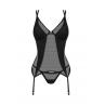 Жіноча білизна Корсет Obsessive NESARI CORSET & thong Чорний