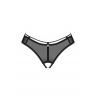 Жіноча білизна Стрінги Obsessive ROXELIA crotchless thong Чорний колір