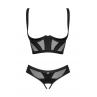 Распродажа Obsessive комплект Chic Amoria set otwarty Чорний колір
