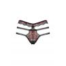 Жіноча білизна Труси Obsessive MEGIES PANTIES Чорно-червоний