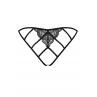 Жіноча білизна Труси Obsessive MIAMOR crotchless panties Чорний