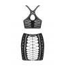Жіноча білизна Комплект Obsessive K102 SET TOP & SKIRT Чорний колір