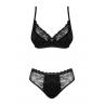 Жіноча білизна Комплект Obsessive LAURISE SET bra & panties Чорний