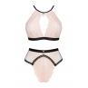 Жіноча білизна Комплект Obsessive LILINES SET bra & panties Рожевий колір