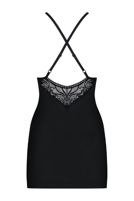  Распродажа Комплект Obsessive 828-CHE CHEMISE Чорний