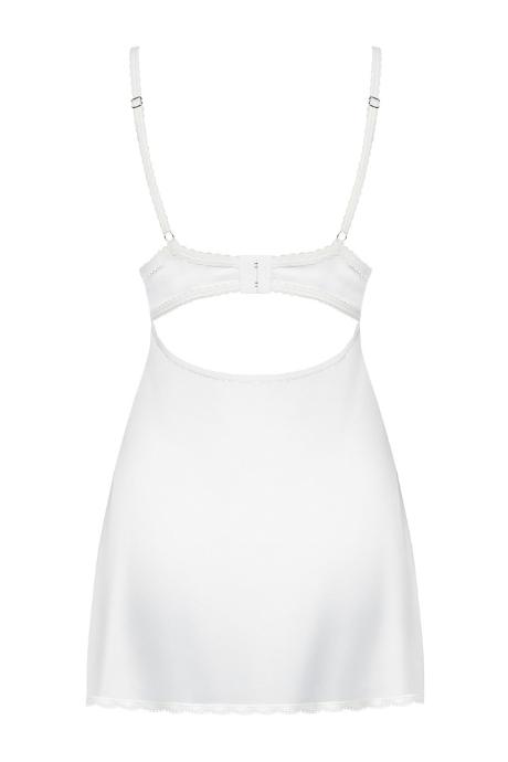 Жіноча білизна Комплект Obsessive 871-CHE-2 CHEMISE Білий