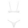 Жіноча білизна Комплект Obsessive ALISSIUM SET bra & tong Білий