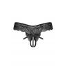 Жіноча білизна Стрінги Obsessive TRINISE crotchless thong Чорний