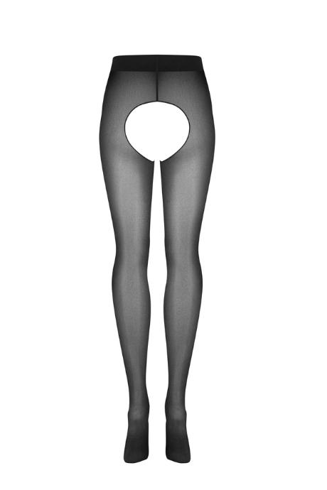 Жіноча білизна Колготи Obsessive NORLESS MESS crotchless tights Чорний