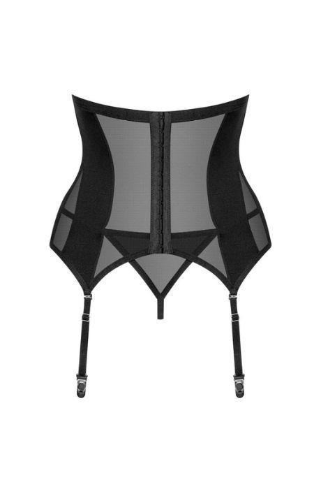 Жіноча білизна Корсет Obsessive CHIC AMORIA CORSET cup & thong Чорний колір