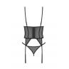 Жіноча білизна Корсет Obsessive EURIDIA CORSET cupless & thong Чорний колір