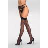 Жіноча білизна Пояс з панчохами Obsessive ISINNE garter stockings Чорний
