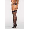 Жіноча білизна Пояс з панчохами Obsessive ISINNE garter stockings Чорний