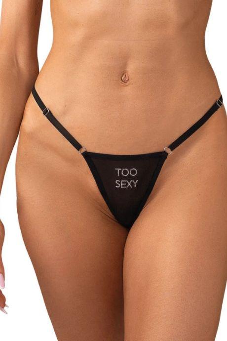 Жіноча білизна Стрінги Obsessive VIOLAMI SEXY Чорний