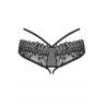 Жіноча білизна Труси Obsessive DONARELLA crotchless panties Чорний колір