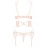 Комплект Obsessive Frivolla set Нежно-розовый