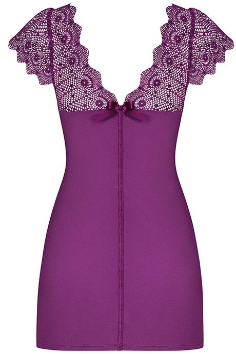 Комплект Obsessive Moketta chemise Фиолетовый