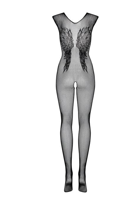 Жіноча білизна Боді Obsessive BODYSTOCKING B112 crotchless Чорний колір