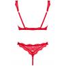 Комплект Obsessive Bergamore set Красный