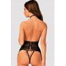 Комплект Obsessive Lacrisia corset Чорний