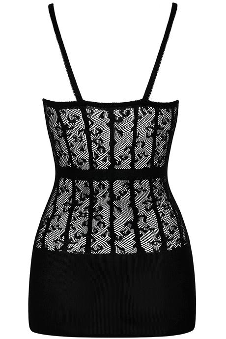 розпродаж Obsessive D605 сукня-сітка чорний