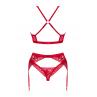 Распродажа Obsessive LACELOVE set комплект красный