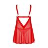 Розпродаж Obsessive ELIANES BABYDOLL сорочка та труси червоний