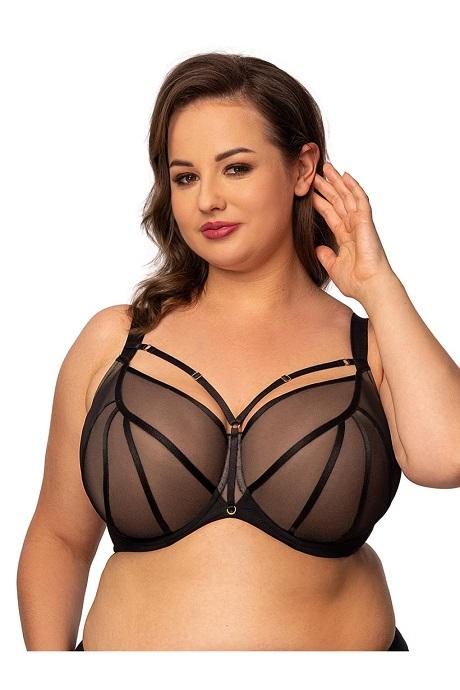 Orhideja 129-000 Бюстгальтер м'яка чашка чорний-бежевий
