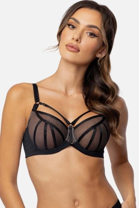 Orhideja 129-000 Бюстгальтер м'яка чашка чорний-бежевий