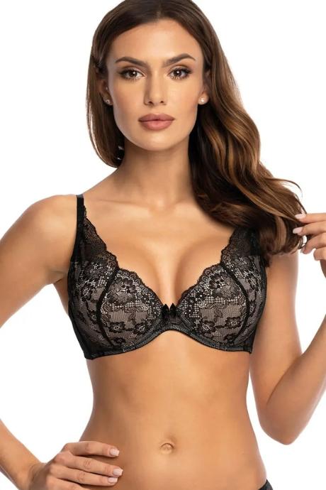 Orhideja 557-438 Бюстгальтер формований черный/пион колір