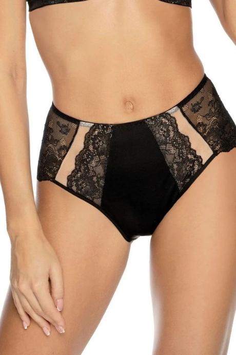 Orhideja 646-438 Трусики жіночі міді чорний/піон колір