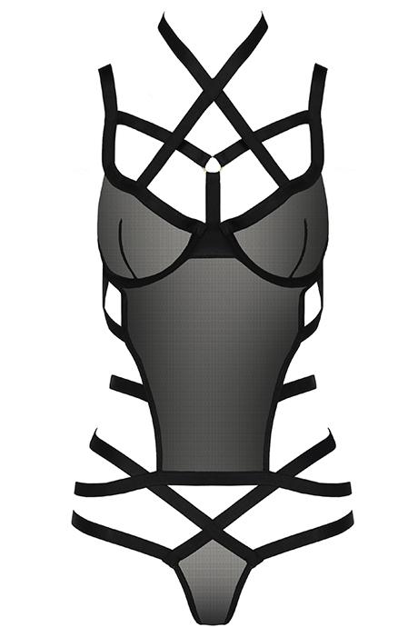 Комплект Passion Hagar corset Чорний