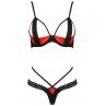 Комплект Passion Femmina bikini Червоно-чорний