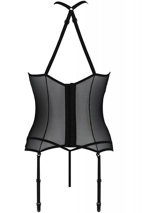 Комплект Passion Satara corset Чорний