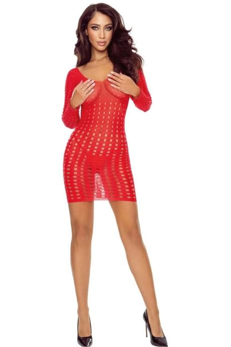 Бодистокинг Passion BS110 red