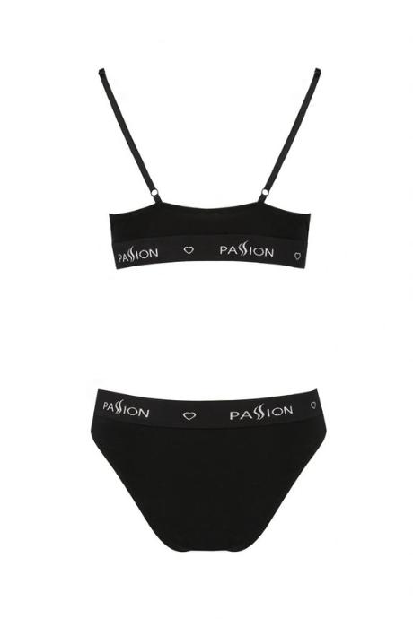Топ с кружевом Passion PS001 TOP черный