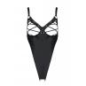 Боді з екошкіри Passion CELINE BODY чорний колір