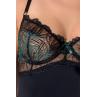 Боді Passion Exclusive FLORIS BODY чорний колір