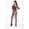 Бодистокинг Passion BS031 black комбинезон сеточка