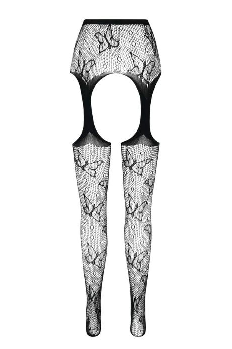 Колготки бодістокінг Passion ECO S001 black сіточка чорний колір