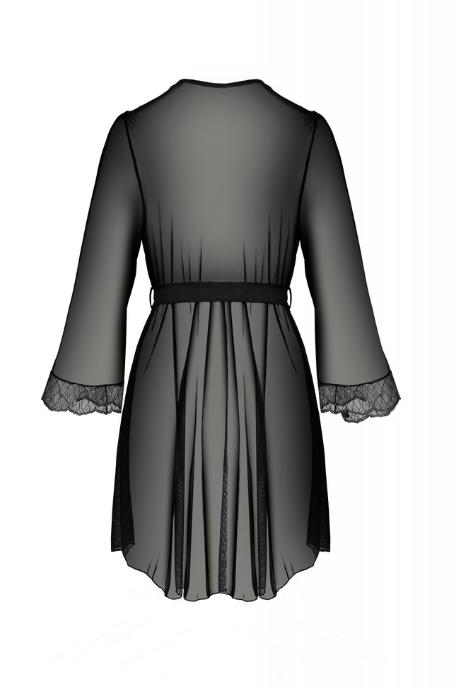 Пеньюар Passion AMBERLY PEIGNOIR черный